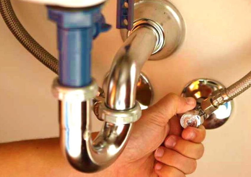turn on water valve